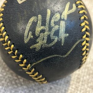 Guillermo Heredia Signed MLB Baseball Black & Gold Rawlings Seattle Mariners #54